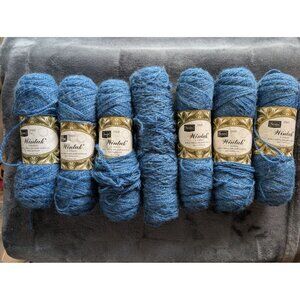 Sears Wintuk‎ DuPont Acrylic 2 Ply Yarn Lot of 7 Skeins - 94 Blue/Green